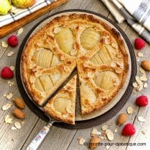Tarte Bourdaloue rustique aux poires et amandes