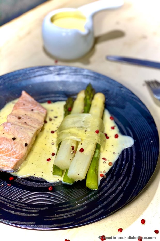 asperge saumon sauce mousseline