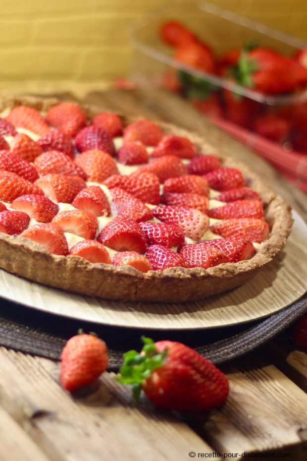 tarte fraise ig bas sans lactose