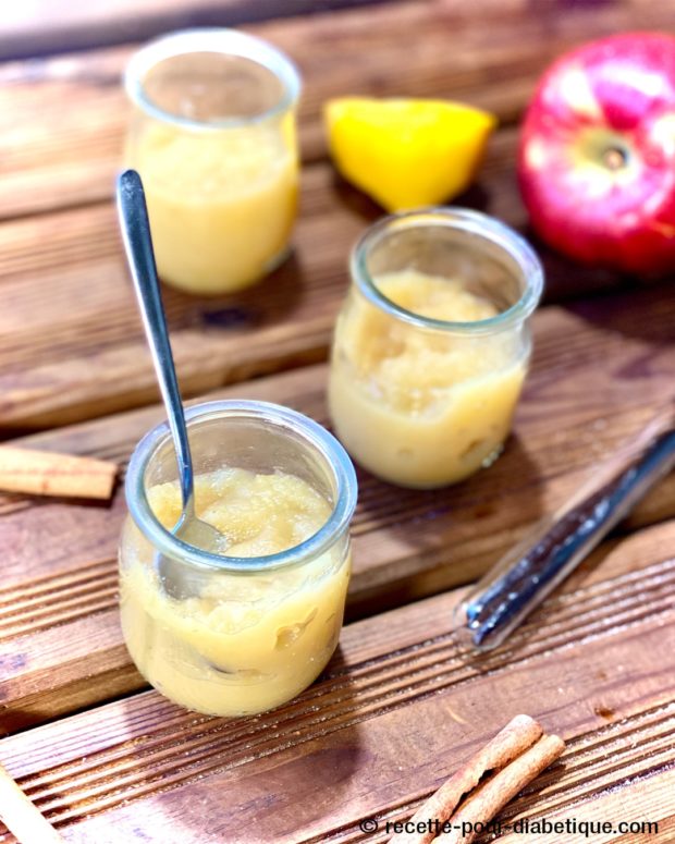 compote de pommes sans sucre ajouté