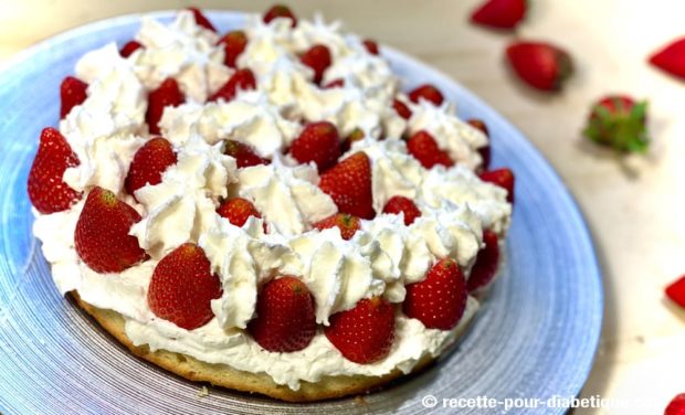 fraisier sans sucre