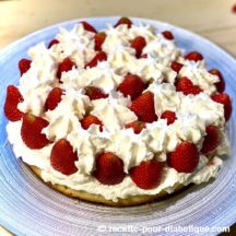 Fraisier léger et express à la Chantilly