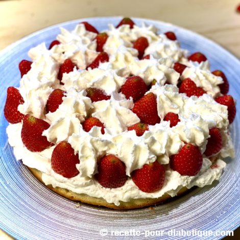 Fraisier léger et express à la Chantilly