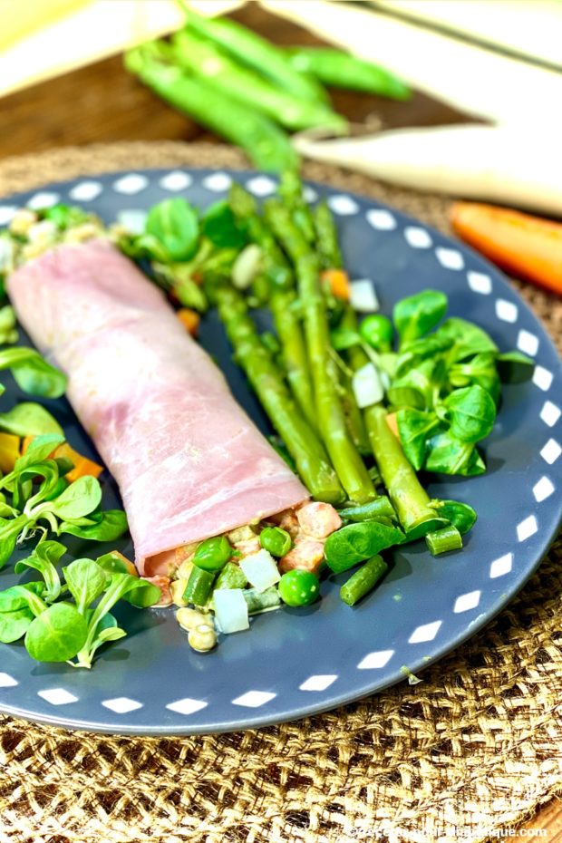 jambon macédoine asperges