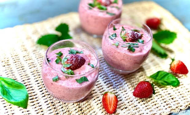 mousse fraises légère