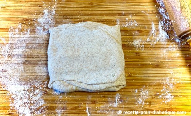 pate feuilletée ig bas farine complete