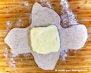 Pâte feuilletée à la farine complète (IG plus faible)