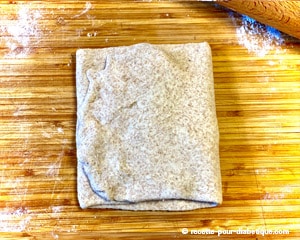 Pâte feuilletée à la farine complète (IG plus faible)