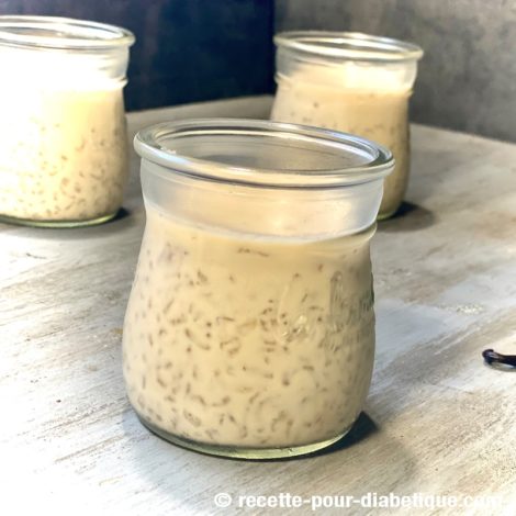 Riz au Lait avec du Konjac ( IG bas )