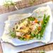 Papillotes de Saumon Thym Romarin aux petits légumes