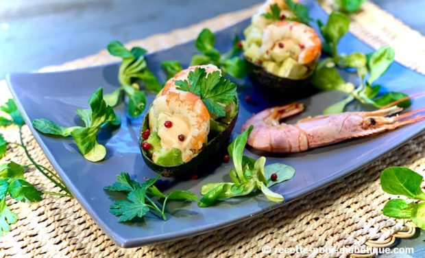 avocat crevette gambas