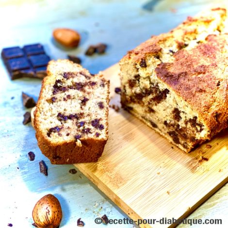Banana Bread aux pépites de chocolat (allégé)
