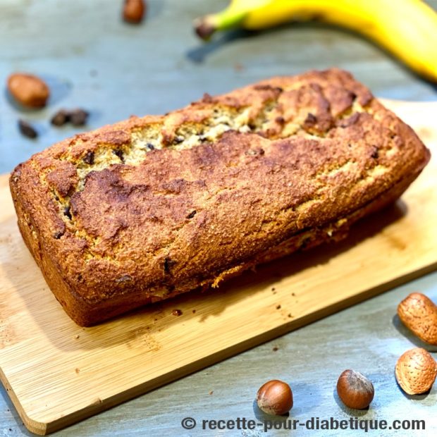 Banana Bread aux pépites de chocolat (allégé)
