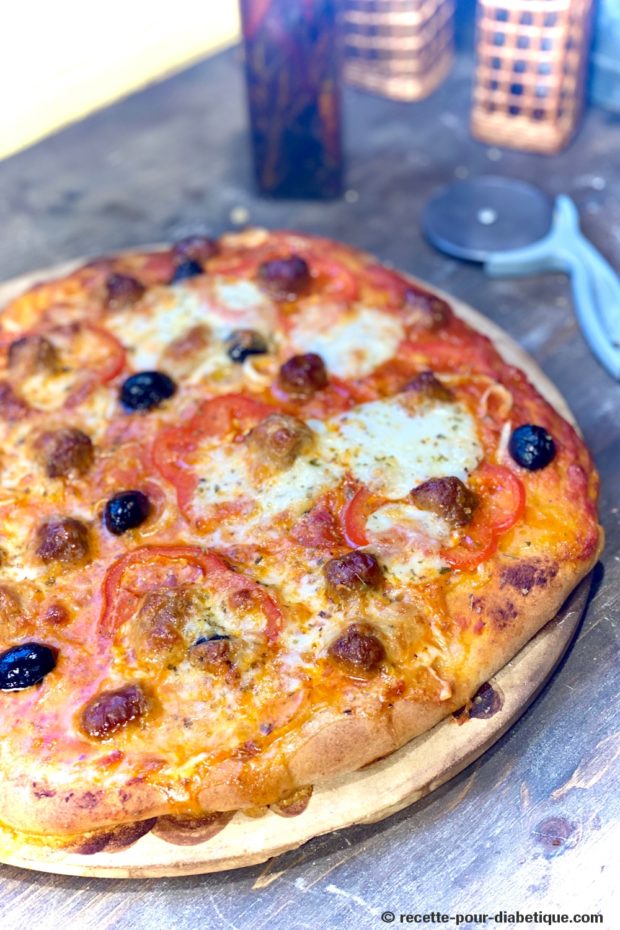 pizza merguez farine semi complète