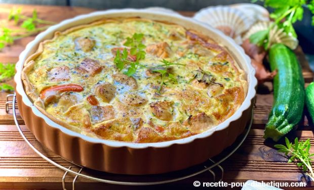tarte saint jacques saumon courgette