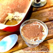 Tiramisu sans sucre raffiné à la Dacquoise