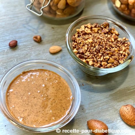 Pralines, Pralin ou Praliné sans sucre raffiné