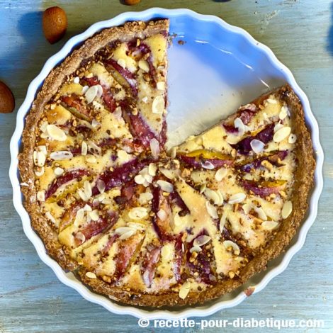 Tarte aux Nectarines Amandine ( IG faible )