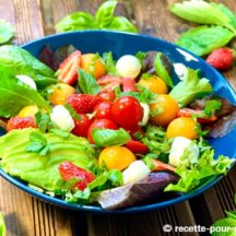 Salade fraîcheur Melon, Fraises, Avocat ...