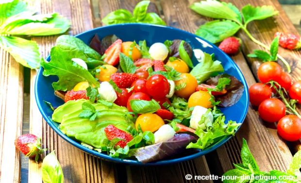 salade sucrée salée fraise melon