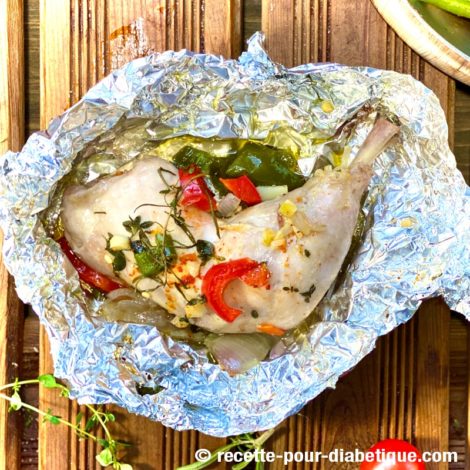 Cuisse de poulet en papillote à la provençale