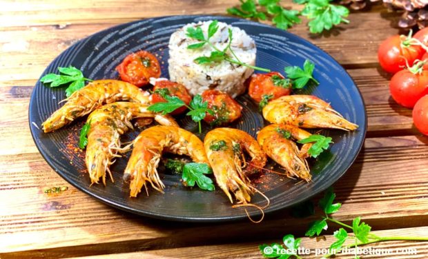 gambas flambées au pastis