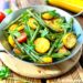 Haricots verts à la provençale avec Tomates et Courgettes