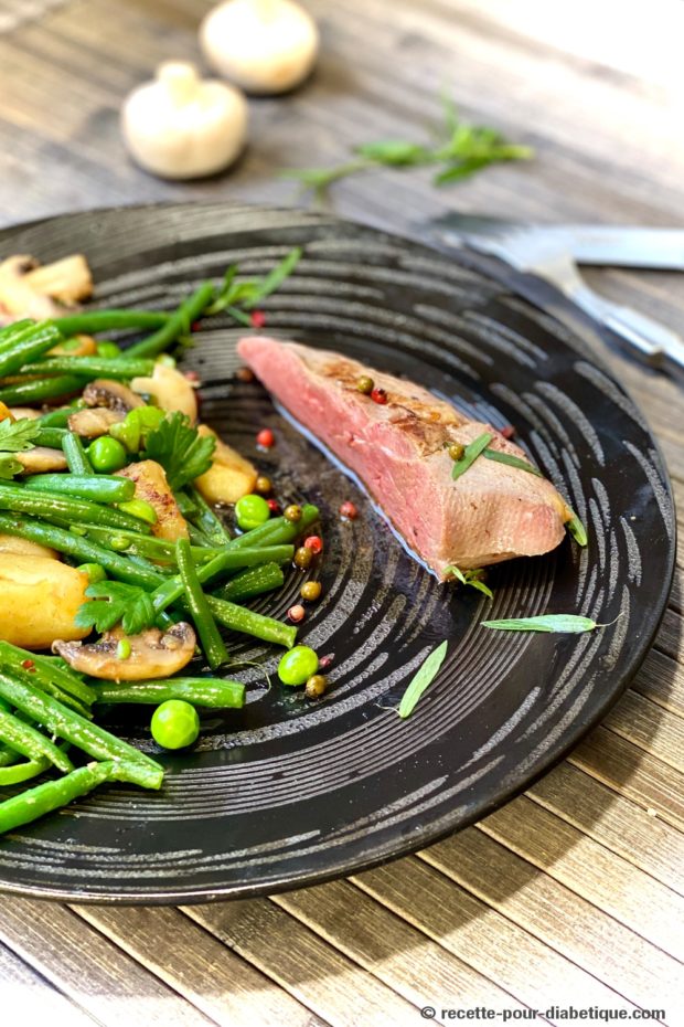 magret de canard sous vide à l'estragon
