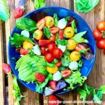 Salade fraîcheur Melon, Fraises, Avocat ...
