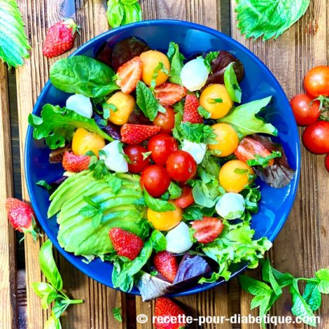 Salade fraîcheur Melon, Fraises, Avocat ...