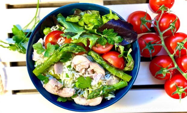 salade poulet riz