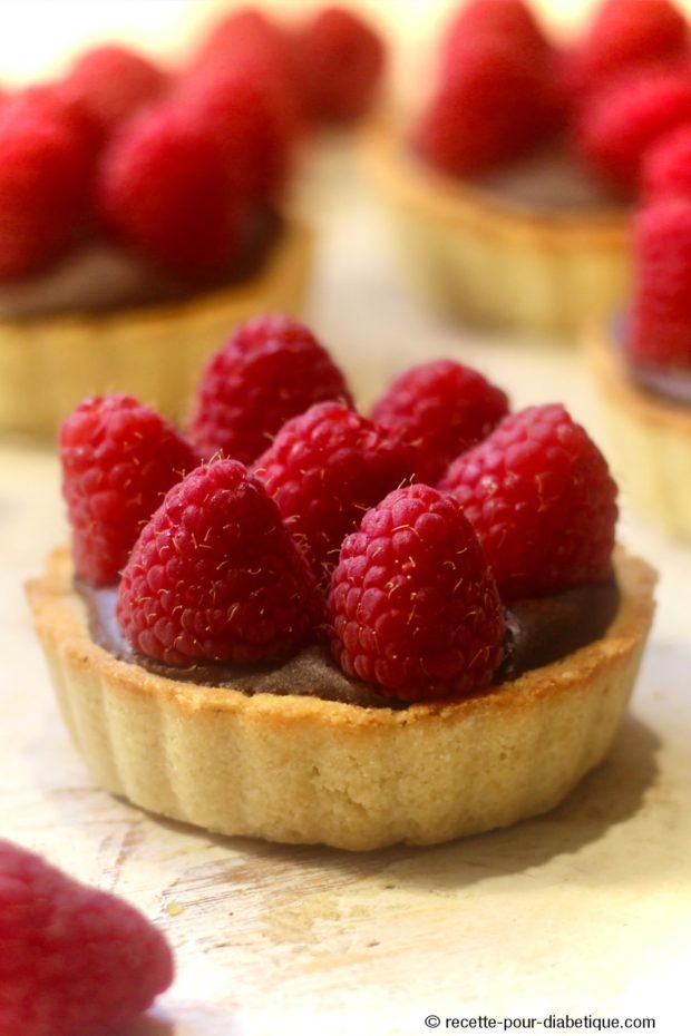 tartelette keto framboises