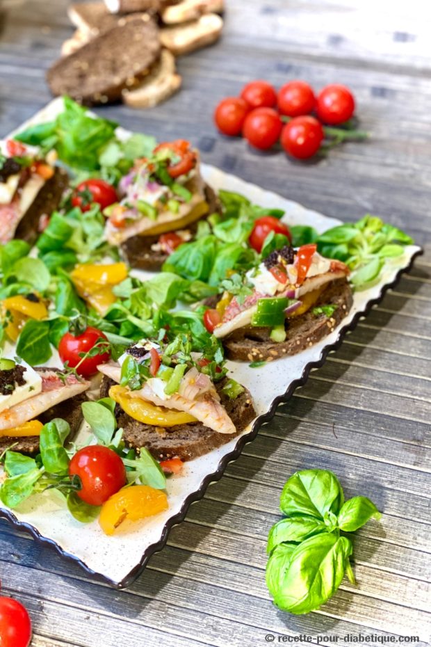 tartines de rouget tapenade