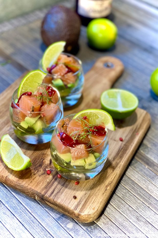 saumon gravlax avocat