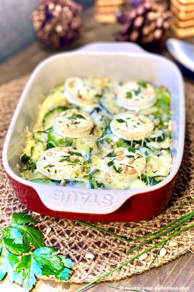 gratin courgette chèvre
