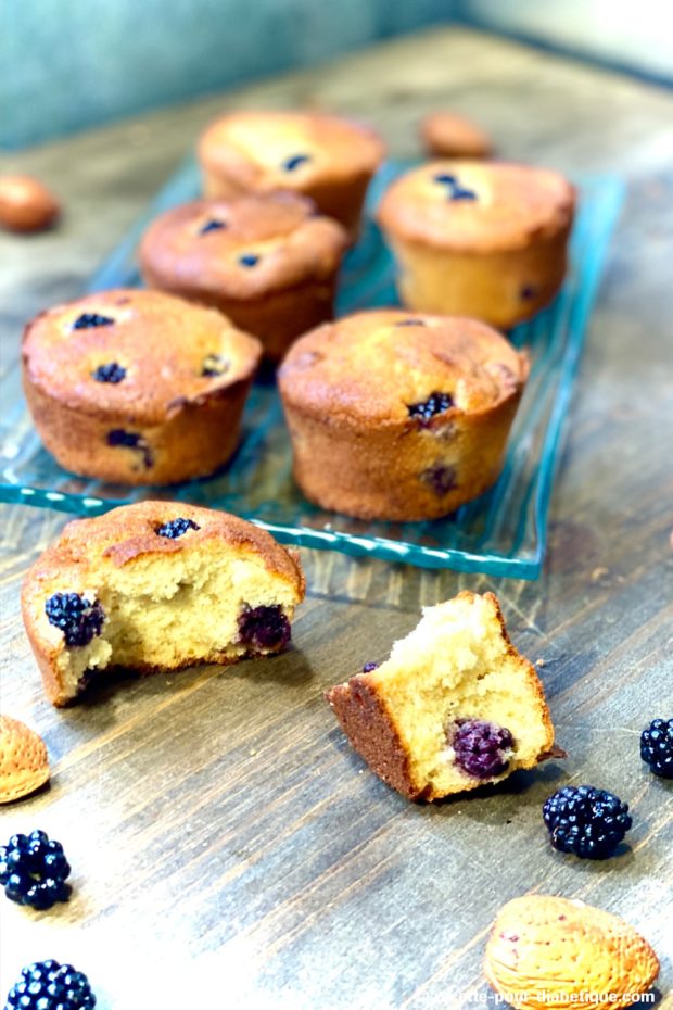 muffins mûres amande