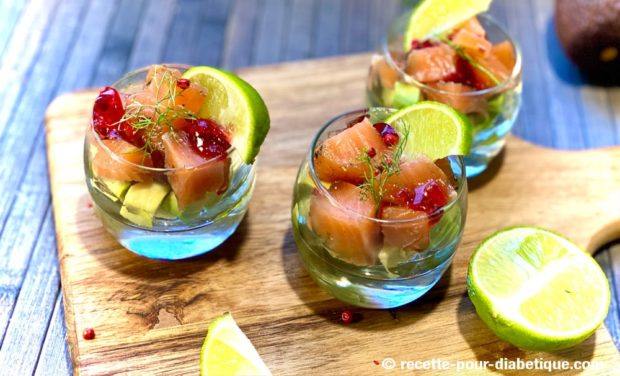 verrine saumon gravlax et avocat