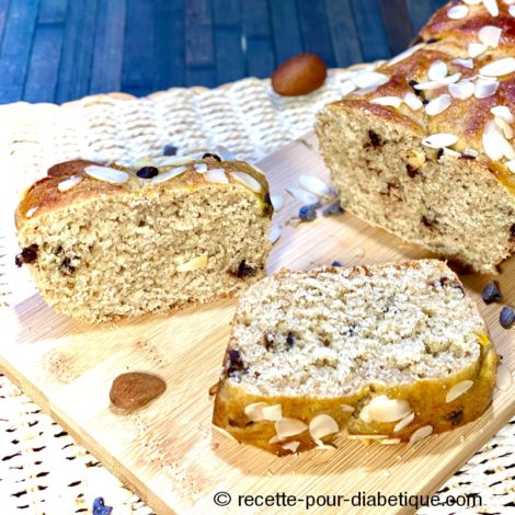 Pain brioché IG Bas aux Amandes et Chocolat