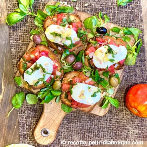 Bruschetta Mozzarella Pesto