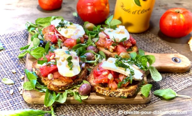 Bruschetta tomate mozzarella