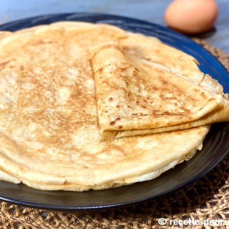 Crêpes à IG Bas à la farine d'Orge mondé