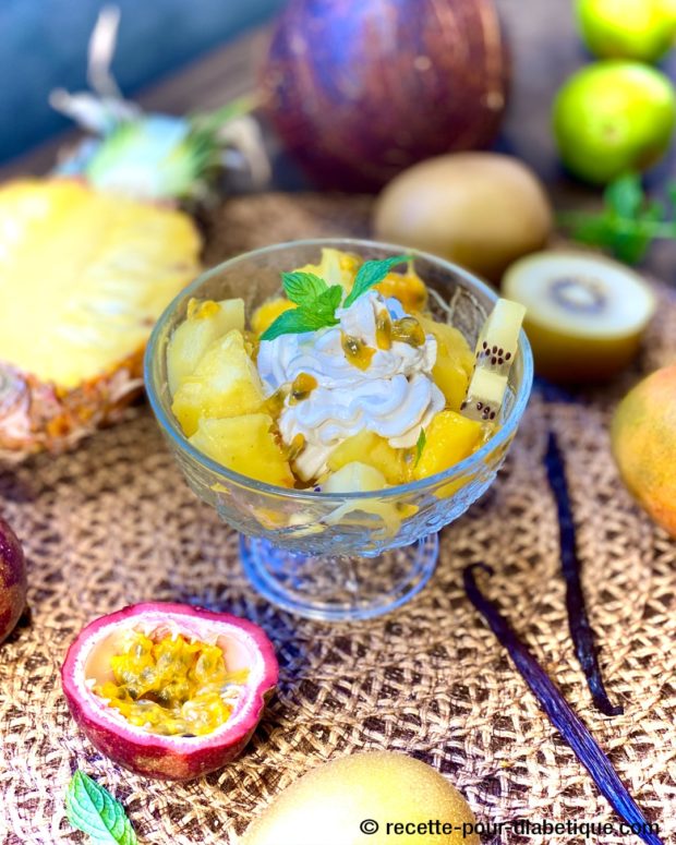 fruits exotiques chantilly noix de coco