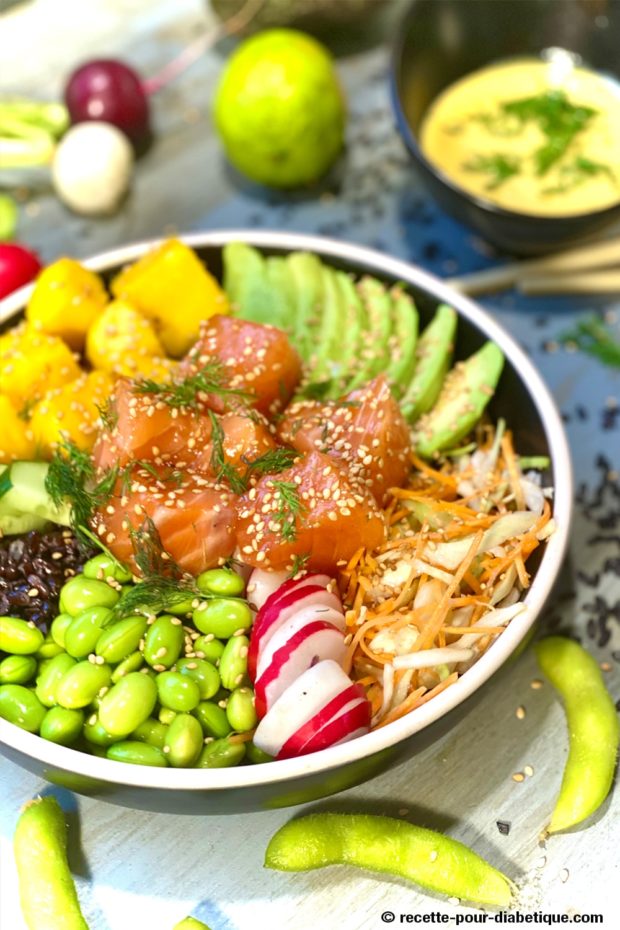 poké bowl saumon
