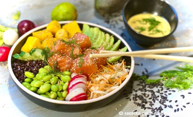 Poké bowl diabétique