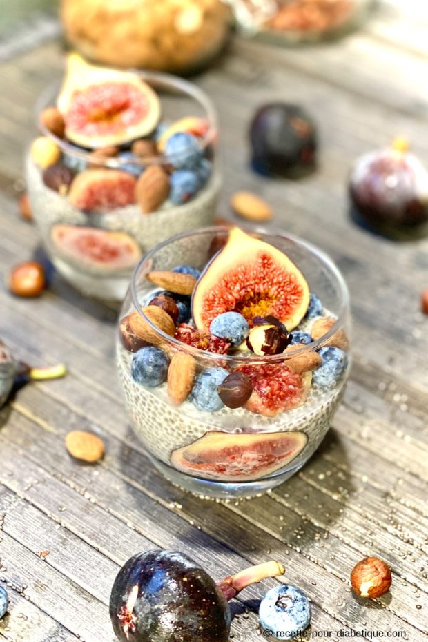 pudding chia aux figues