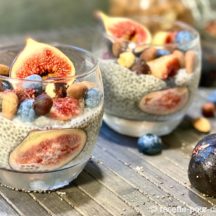 Pudding au Chia aux Figues et Myrtilles