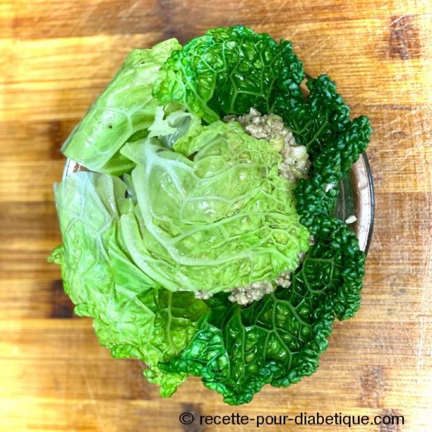 Chou farci au Veau et Porc (au four)