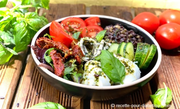 poke tomate mozzarella