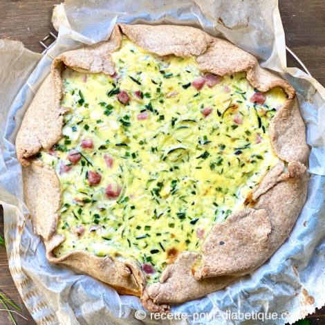 Quiche IG bas à la Courgette et Fromage de Chèvre