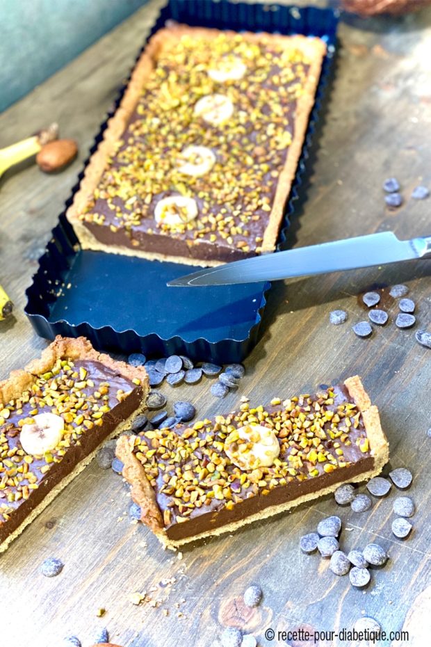 tarte chocolat banane pâte igbas